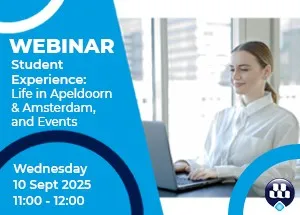 Webinar: Student Experience - Life in Apeldoorn and Amsterdam and Events 