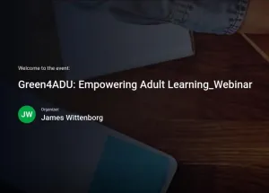 Green4ADU Webinar Sparks Dialogue on Green Jobs and Adult Empowerment 